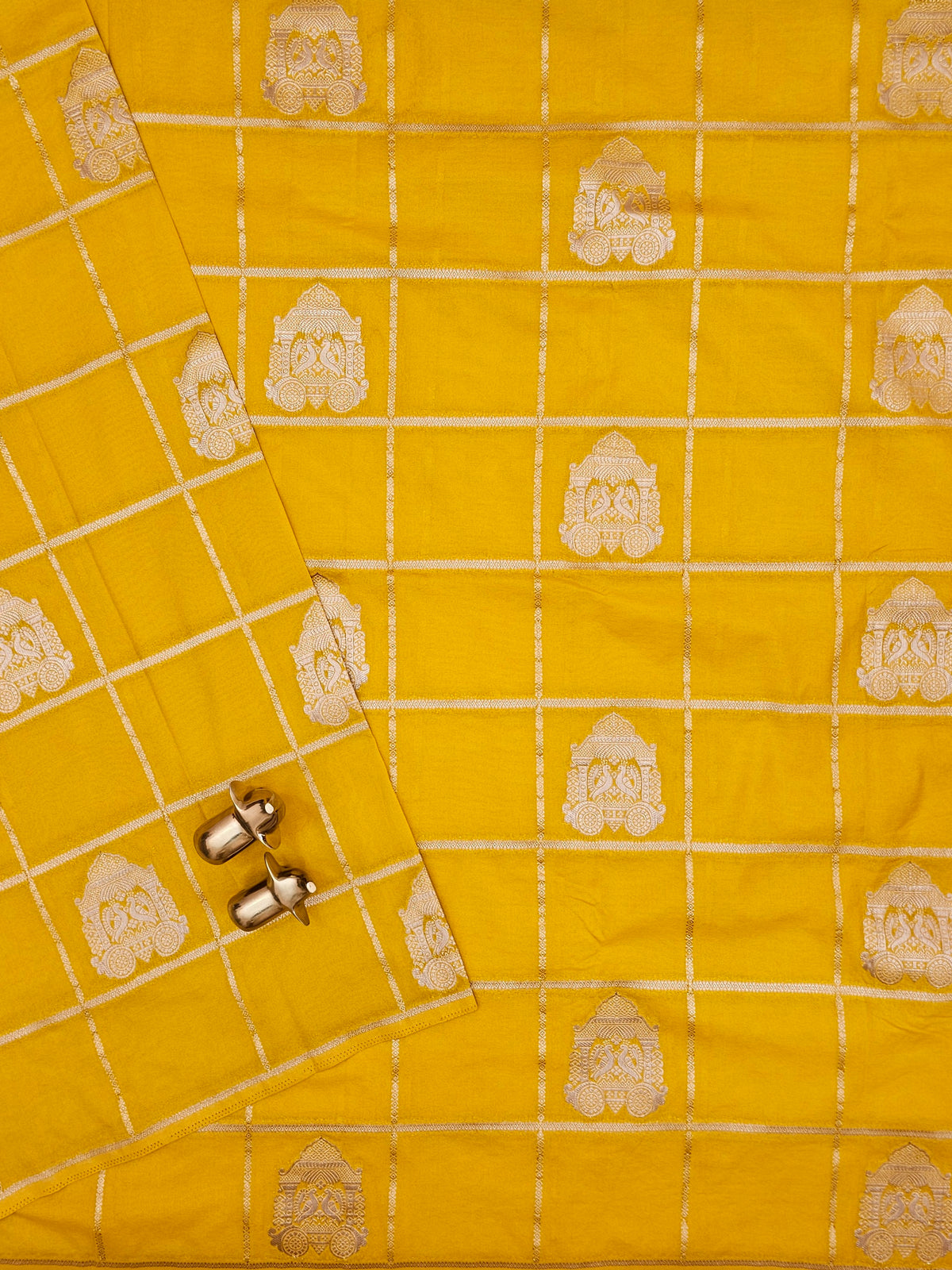 Georgette Silk Saree - Yellow