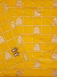 Georgette Silk Saree - Yellow