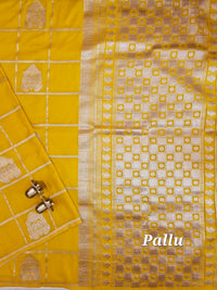 Georgette Silk Saree - Yellow