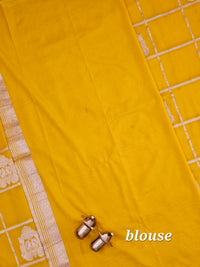 Georgette Silk Saree - Yellow