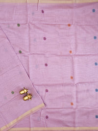 Soft Cotton with Weaving Floral Pattern  - Lavender