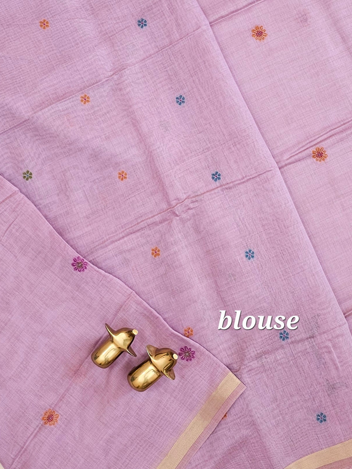 Soft Cotton with Weaving Floral Pattern  - Lavender