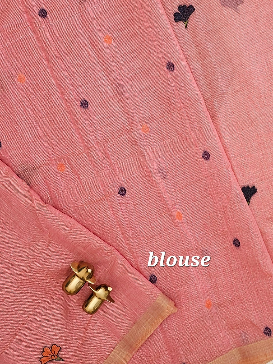 Soft Cotton with Weaving Floral Pattern  - Pink
