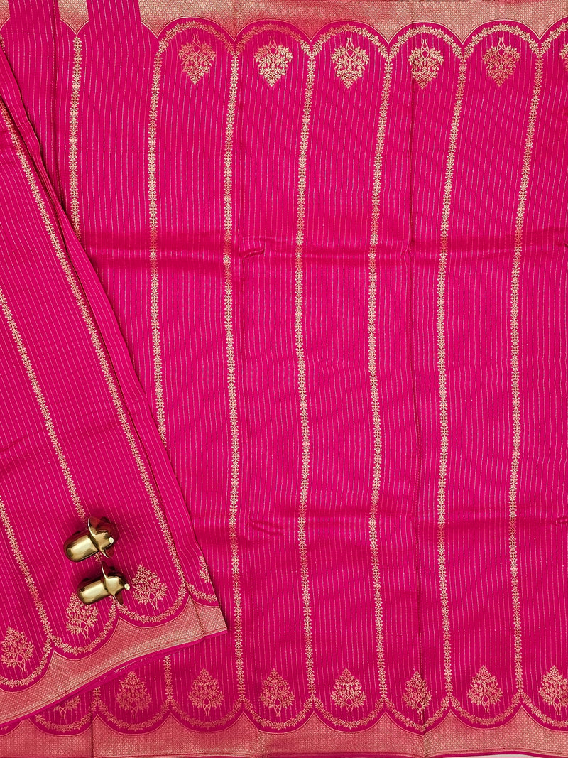 Semi Kathan Silk Saree -  Pink