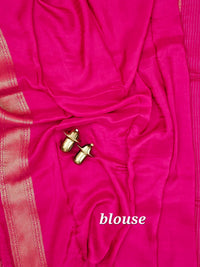 Semi Kathan Silk Saree -  Pink