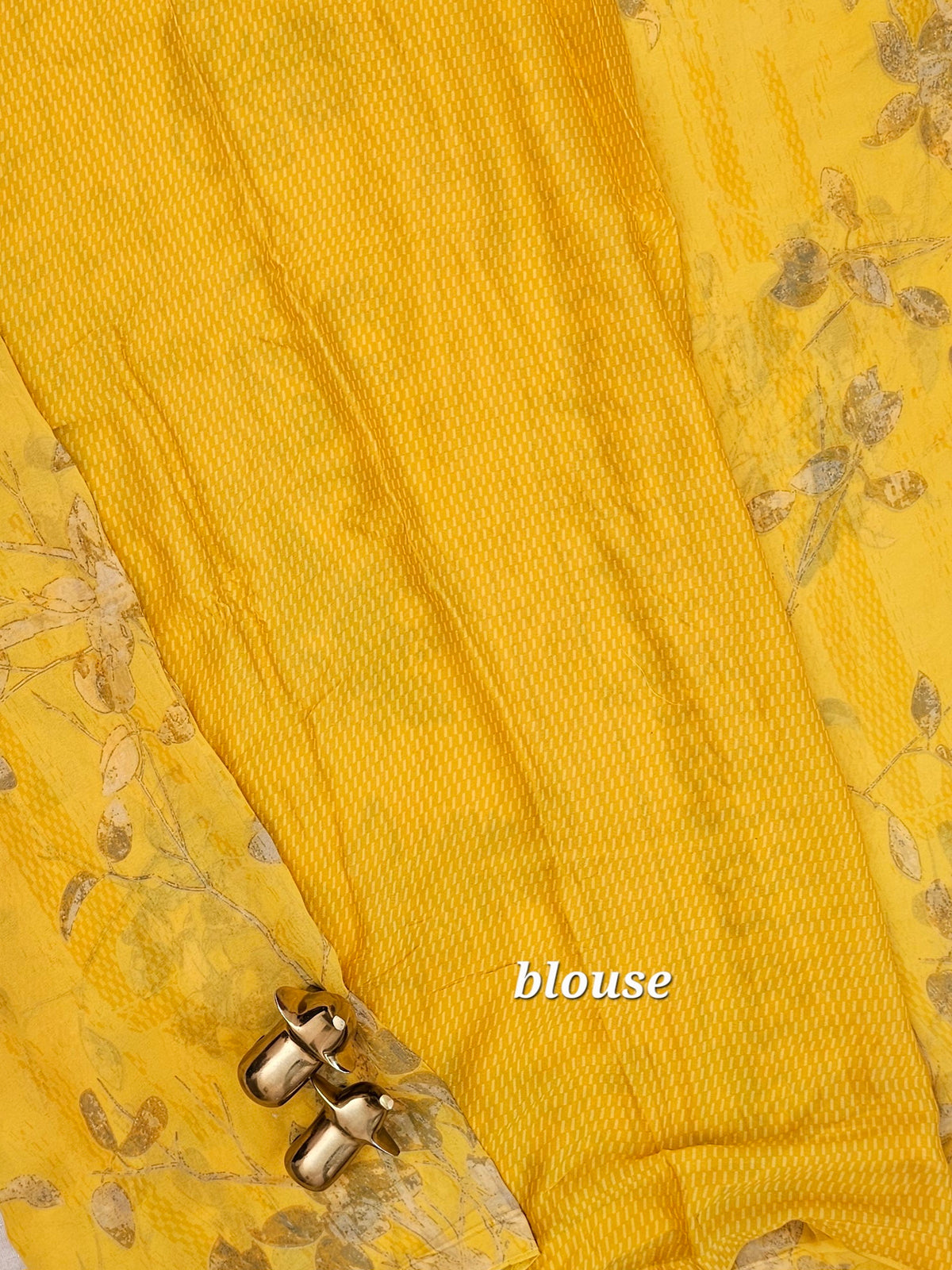 Georgette Saree - Yellow