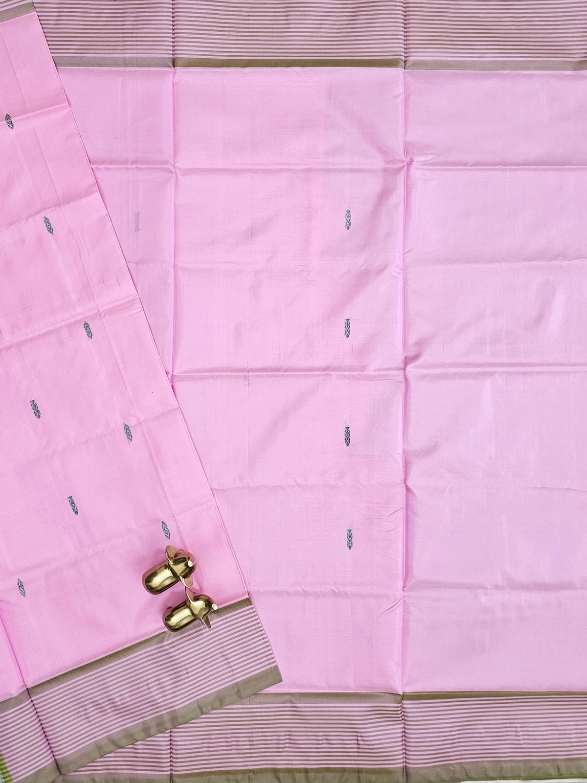 Chinnalampattu Saree - Pink with Green