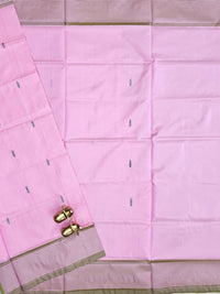 Chinnalampattu Saree - Pink with Green