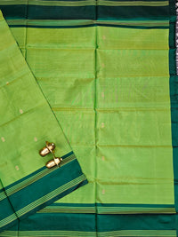 Chinnalampattu Saree - Green with Dark Green