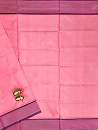 Chinnalampattu Saree -  Peach with Maroon