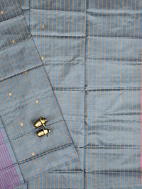 Chinnalampattu Saree -  Grey with Pink