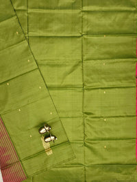 Chinnalampattu Saree -  Green with Red