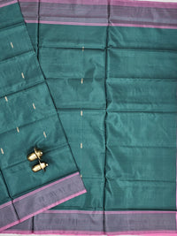 Chinnalampattu Saree - Green with Pink