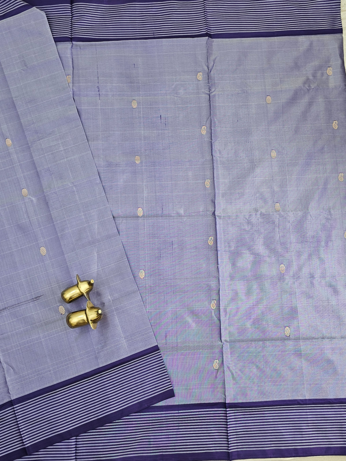 Chinnalampattu Saree - Pastel Violte with Purple