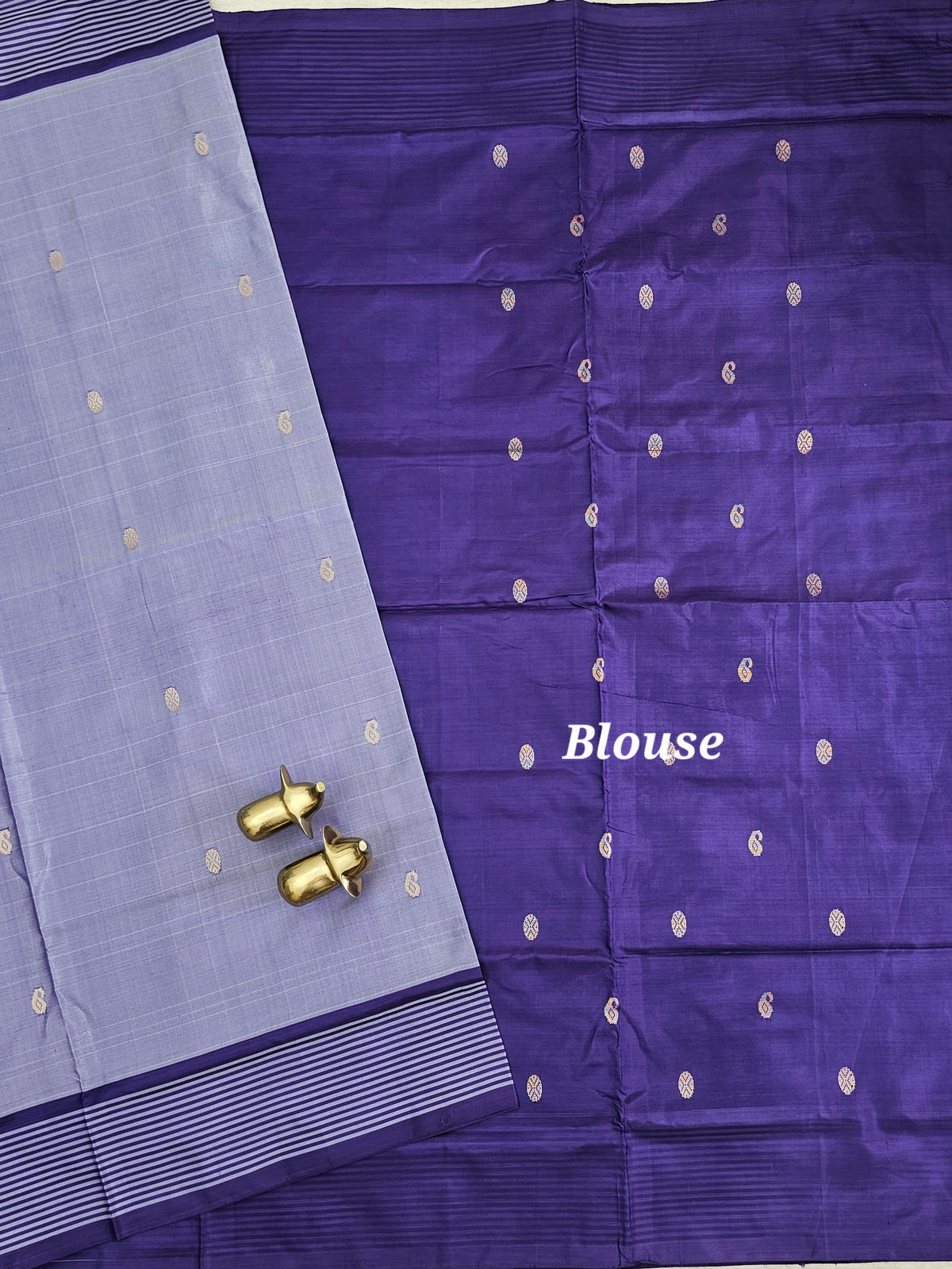 Chinnalampattu Saree - Pastel Violte with Purple