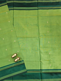 Chinnalampattu Saree - Light Green with Dark Green