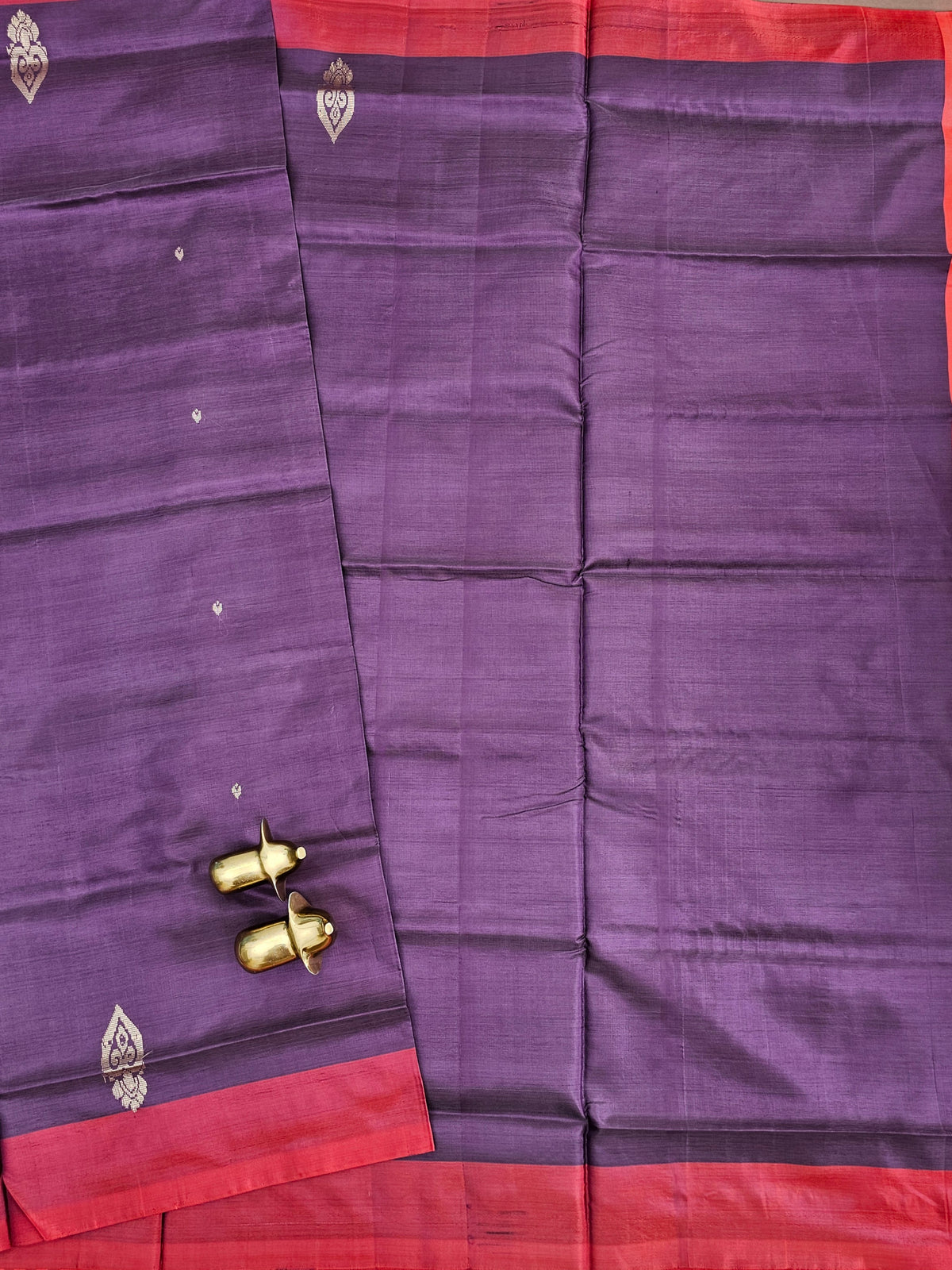 Chinnalampattu Saree - Purple with Red