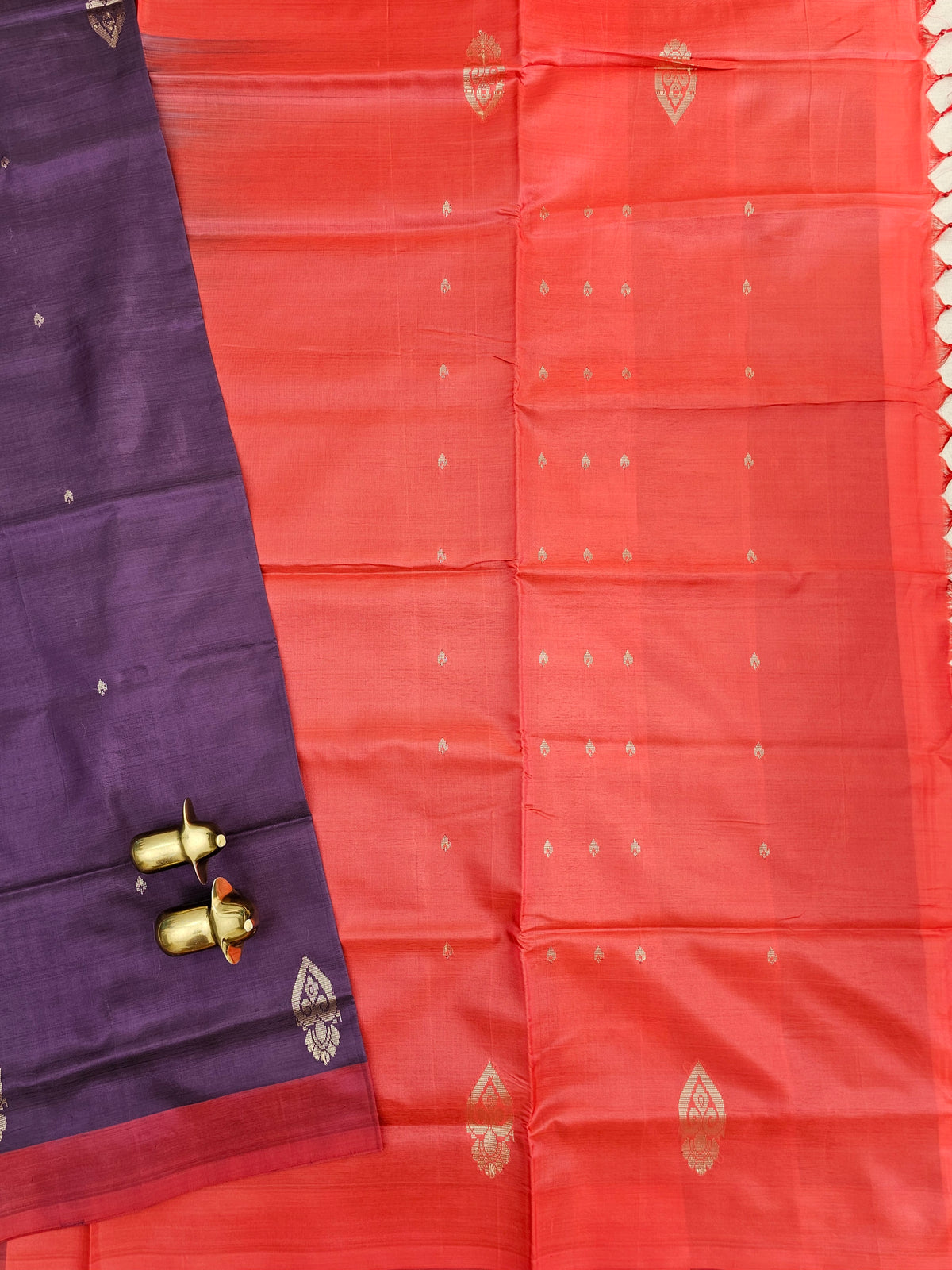 Chinnalampattu Saree - Purple with Red