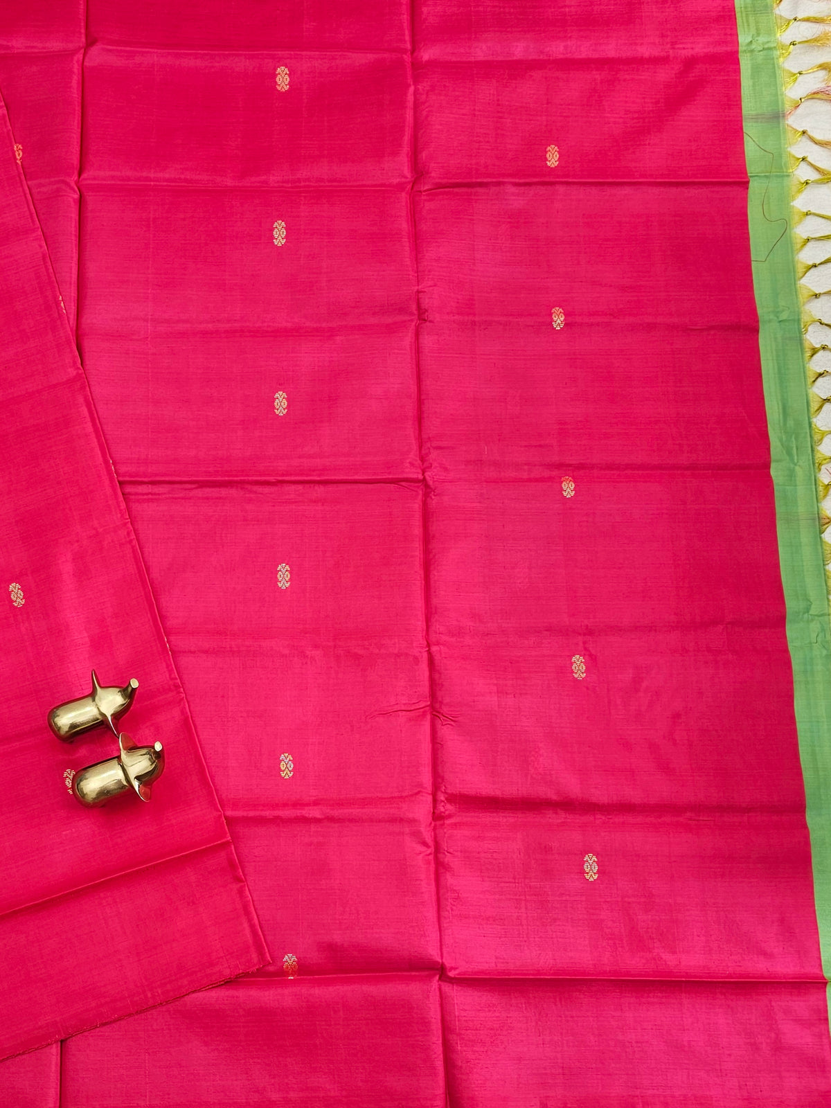 Chinnalampattu Saree - Pink with Green