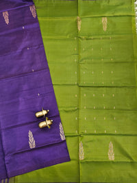 Chinnalampattu Saree - Purple with Green