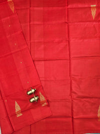 Chinnalampattu Saree - Red with Blue