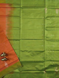 Chinnalampattu Saree - Orange with Green