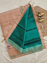 Green with Beige Chinnalampattu Saree with Blouse
