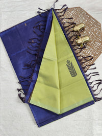 Chinnalampattu Saree - Green with Blue
