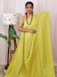 Bhagalpuri Fancy Sarees -  Yellow with Cream