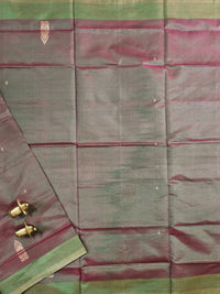 Chinnalampattu Saree - Dual Shade off Green with Pink