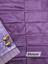 Chinnalampattu Saree with Blouse - Lavender with Purple