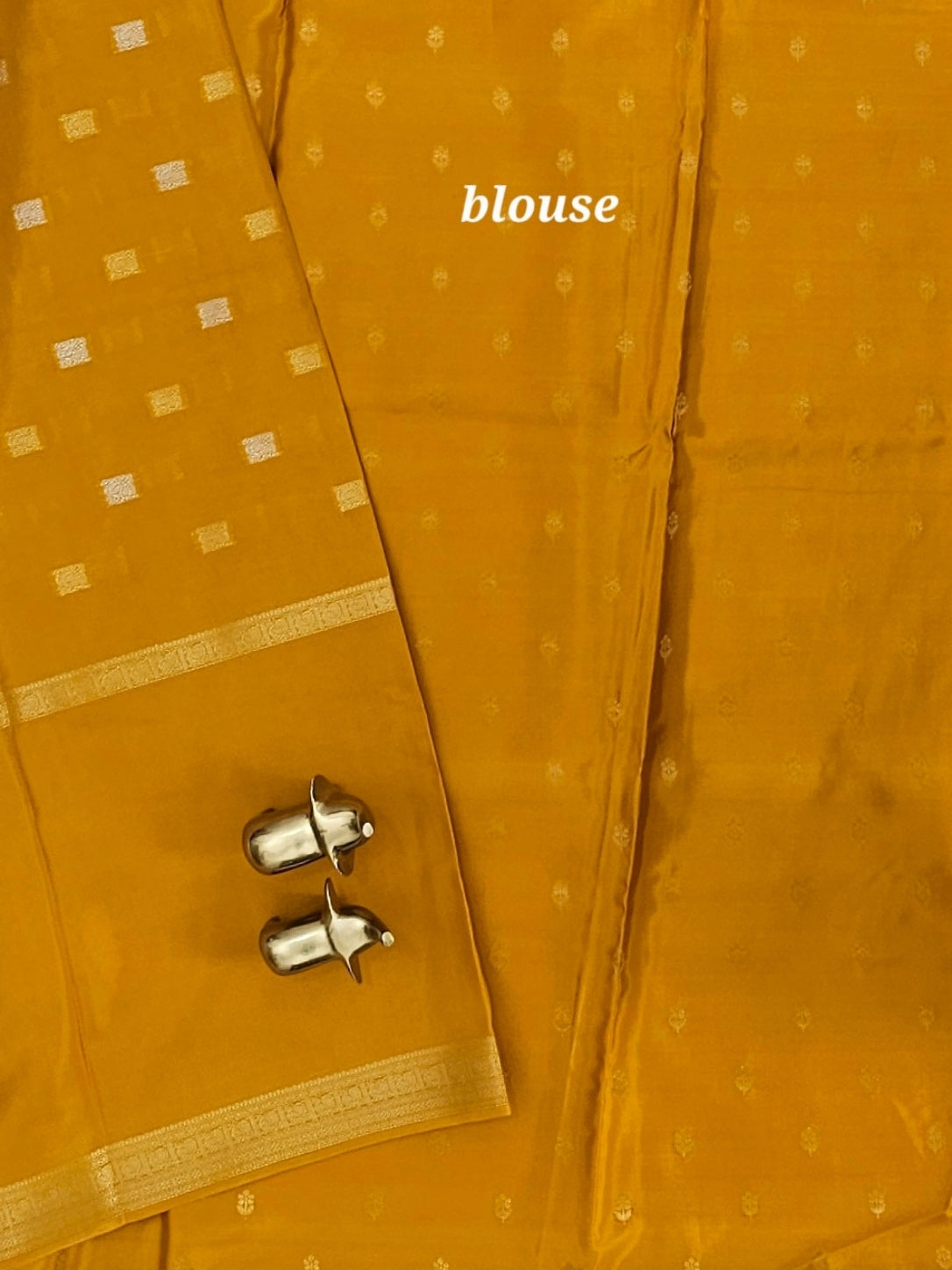 Semi Mysore Crepe Silk Saree - Musterd Yellow