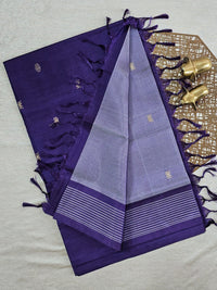 Chinnalampattu Saree - Blue with Violet