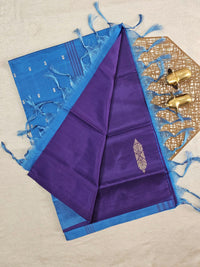 Chinnalampattu Saree -  Violet with Blue
