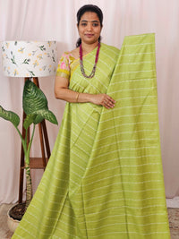 Bhagalpuri Fancy Sarees - Green  with Cream