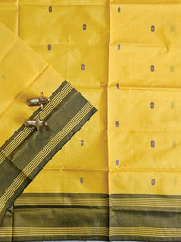 Chinnalampattu Saree - Yellow with Black