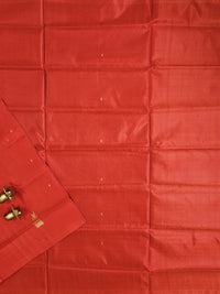 Red with Dark Brown Chinnalampattu Saree with Blouse