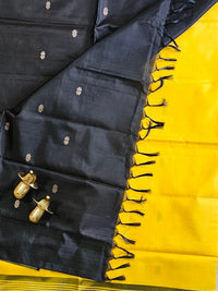 Chinnalampattu Saree - Yellow with Black