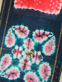 Madurai Sungadi Cotton Saree - Pink with Peacock Green