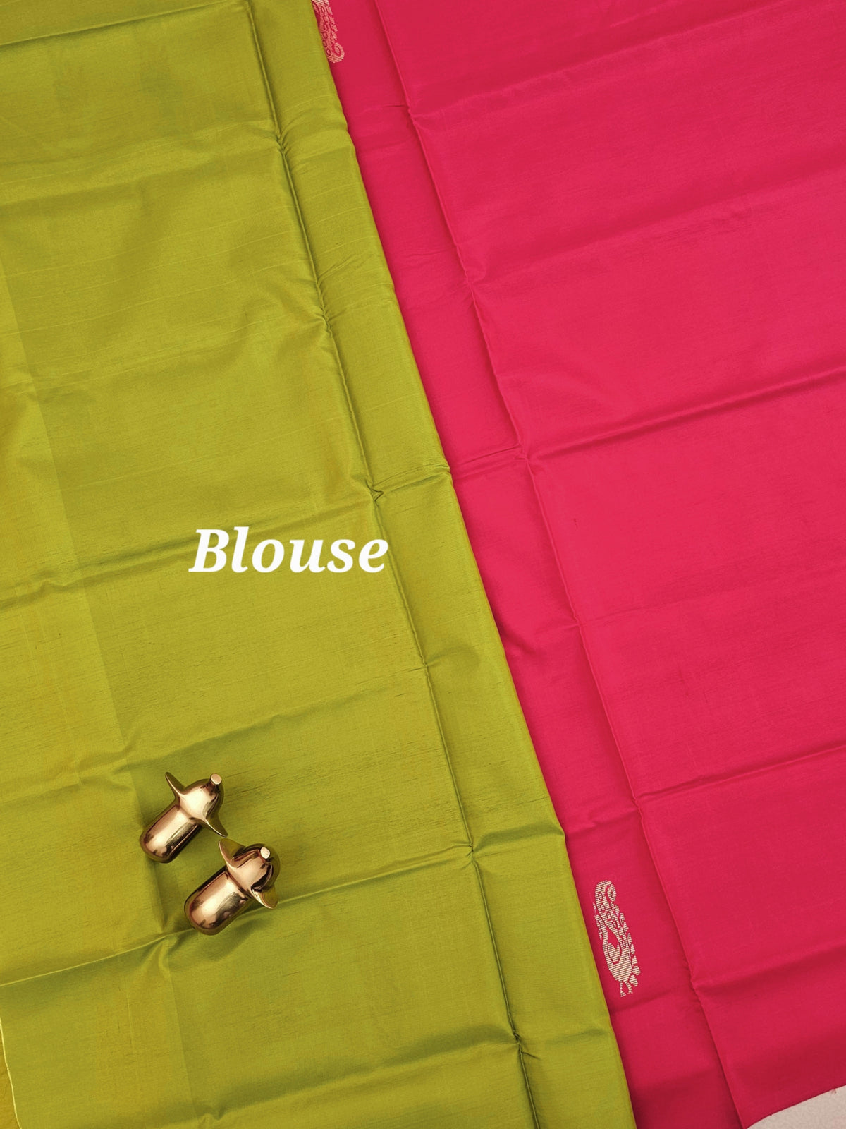 Pink with Green Chinnalampattu Saree with Blouse