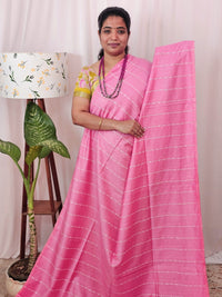 Bhagalpuri Fancy Sarees - Pink  with Cream