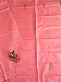 Chinnalampattu Saree - Peach with Blue