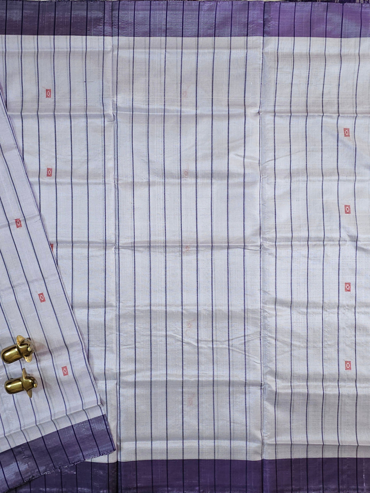 Chinnalampattu Saree -  Light Blue with Violet