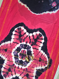 Madurai Sungadi Cotton Saree - Blue with Pink