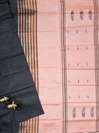 Black with Prach  Chinnalampattu Saree with Blouse