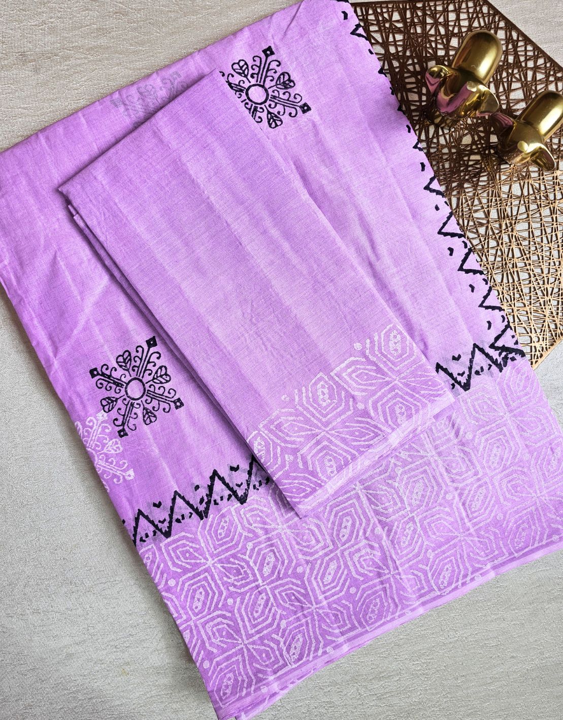 Pure Cotton with Hand Block Prints - Lilca