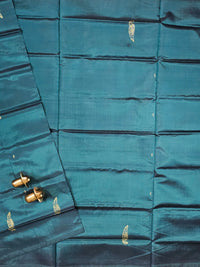 Dark Green with Yellow Chinnalampattu Saree with Blouse