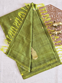Chinnalampattu Saree - Mehndi Green