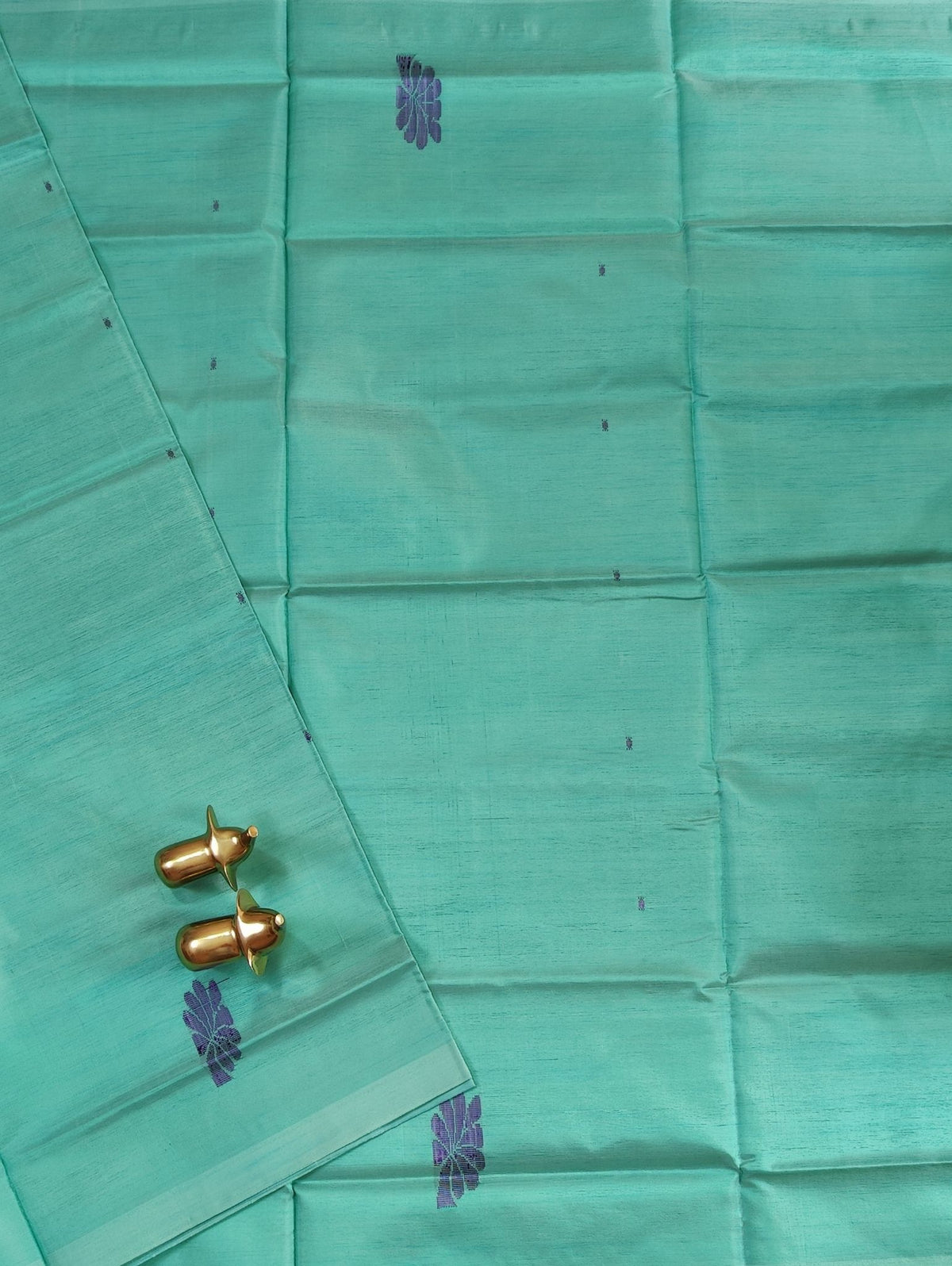 Chinnalampattu Saree - Sea Green with Pink
