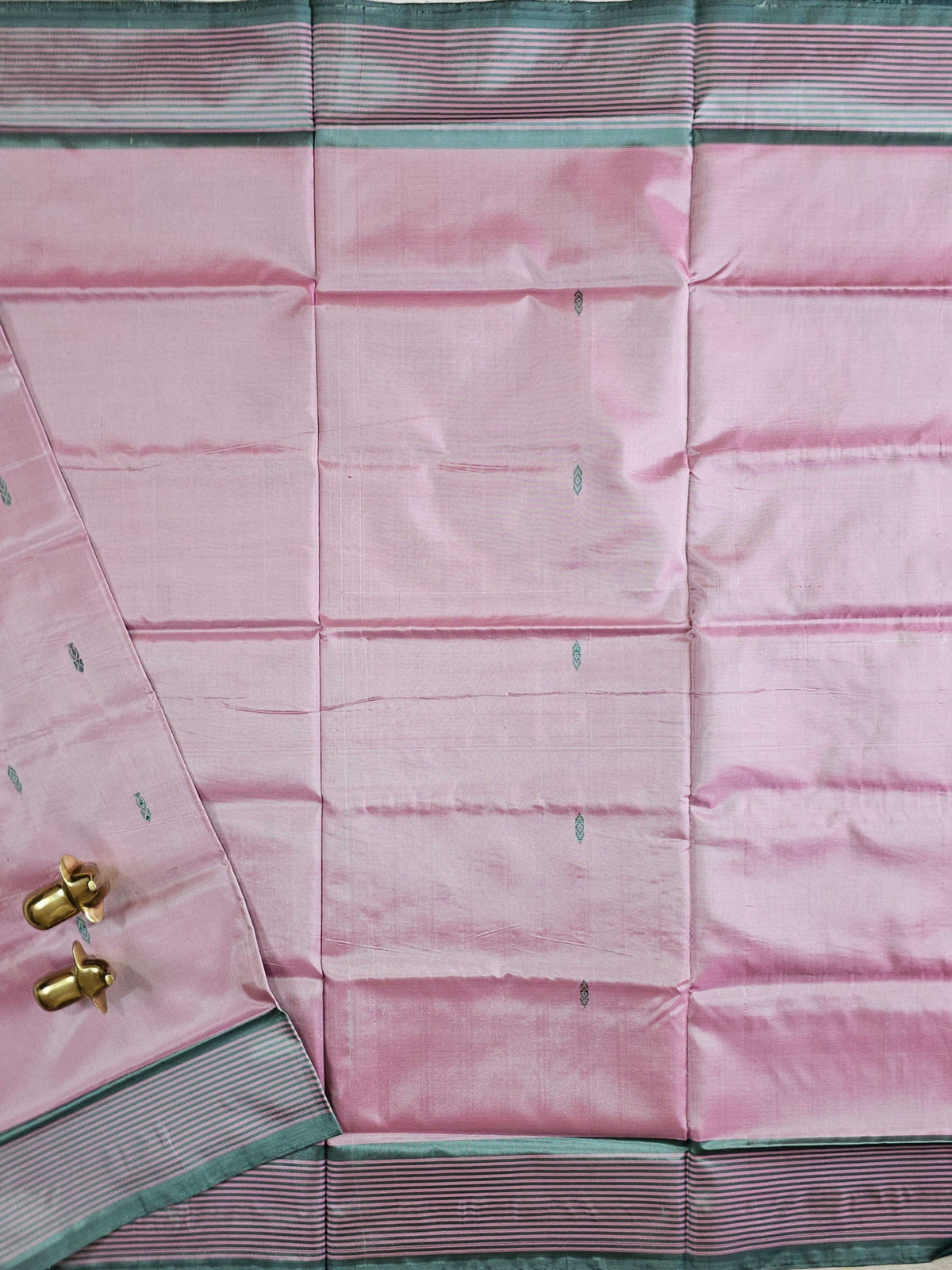 Chinnalampattu Saree - Pink with Green